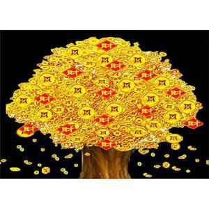 [OFM65RS1]돈나무  패브릭  보석십자수 50x70