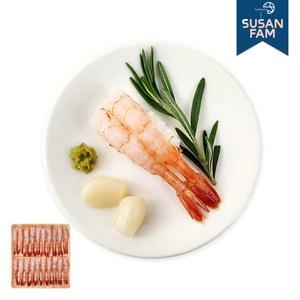 단새우 새우회 초밥용 20미 30미 아마에비 횟감 손질 냉동새우