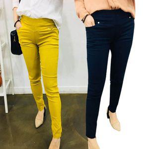 겨자색 블랙 여자 면스판바지 편안한 여성팬츠 베이직 스키니진 여자바지 스키니팬츠 스판바지 면바지