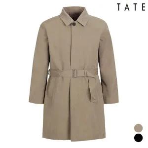 [테이트] 남성카라체크배색벨티드트렌치코트_KABS1MCL010