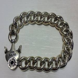 고급 남성용 족은 체인 팔찌 96g 단초마을 골동품/수집품/도자기