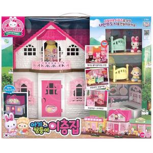 콩지래빗 쌍둥이이층집 역할놀이 소꿉놀이 언어발달 문장