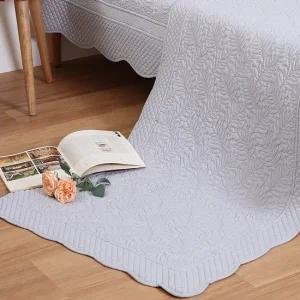 로즐리 사계절 뽀송뽀송 면 워싱 침대패드 스프레드 거실러그 카페트 90x200cm