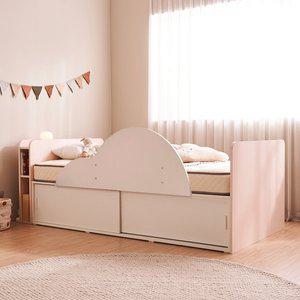 [윌로우] 그로우 가로 1125 세로 2170 슬라이딩 서랍 수납헤드 침대 가드포함