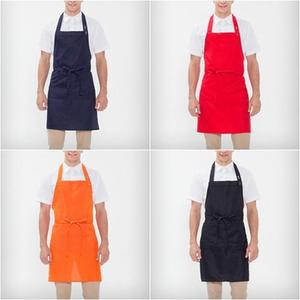 [RG0N7100]앞주머니 포켓 허리끈 목걸이 스냅 단추 앞치마