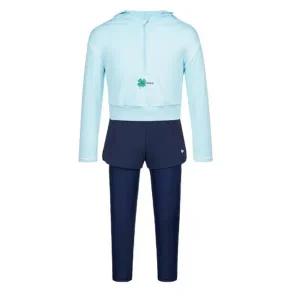 [레노마수영복](하남점)지퍼백 폴리백 증정여아동 클로버 후드 래쉬가드 세트 민트 RN-GS2E924-MN