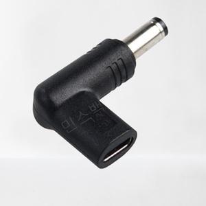 USB C TO DC12V 충전 꺾임 변환젠더