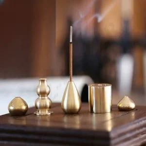 미니 앤틱 인센스스틱 인테리어 향초꽂이 감성트레이 철재 스틸 메탈 향피우기 철제 휴대용 받침 인센스받