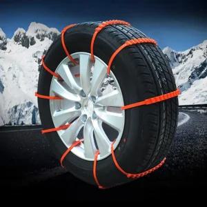 자동차 타이어 케이블타이 스노우체인 바퀴 스파이크 간단한 승용차 겨울 바퀴체인 일회용 간편설치 빗길