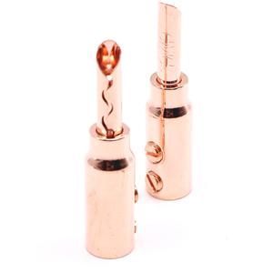 하이엔드 하이파이 오디오 레드 구리 실버 도금 바나나 BFA 플러그 커넥터 잭 스피커 케이블 3mm  6mm