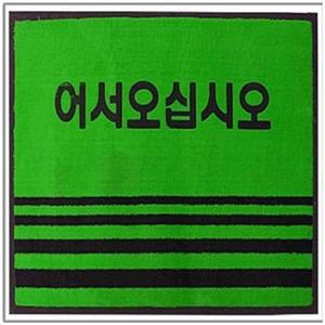 [RG652168]카페트매트 글씨 중 녹색 60x90 현관발매트