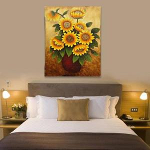 [RG64N509]해바라기 유화그림 중 해바라기유화 액자그림