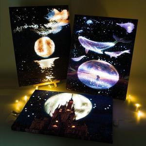 [RG55Q37R]하루클래스 LED 캔버스 보석십자수 H01 DIY