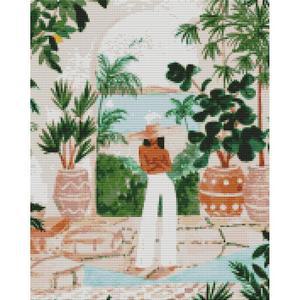 [RG581S7U]하모니아트 보석십자수 40x50 모로코에서 액자