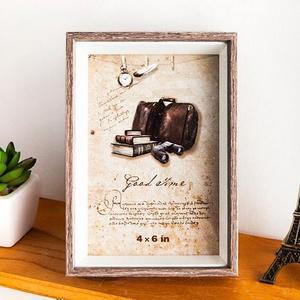 [RG12609U]거실 탁자 애인 솔리드 우드프레임 사진 액자