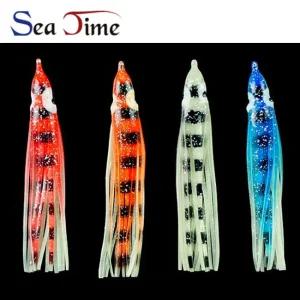 시타임 6cm 9cm 12cm 꼴뚜기 루어 웜 타이라바 대구라바 대구 방어 지깅 바늘 제작 소품 루어 꼴두기