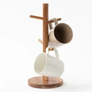 원목 컵걸이 컵거치대 컵정리대 컵꽂이 컵수납 홀더 스탠드형