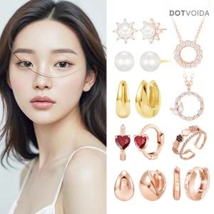 [돋보이다] 14K Gold Pin 골드필드 귀걸이 목걸이 반지 피어싱 목걸이 주얼리