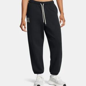 [언더아머 본사]여성 UA 아이콘 헤비웨이트 테리 오버사이즈 팬츠1386496-001