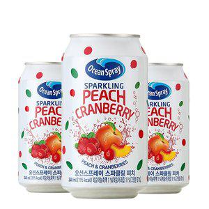 [오션스프레이] 스파클링 피치 크랜베리 캔  OceanSpray 340mlX24(CAN)