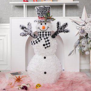 [플라워트리]크리스마스 눈사람 대형 장식 버블 90cm 소품 용품 데코 이벤트 파티 꾸미기 로비 매장