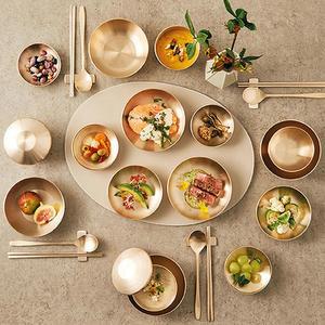 방자 유기 그릇 선물세트 4인 34p 놋수저 놋접시 놋그릇 세트 방짜 유기 그릇 세트 부