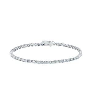 [한국금다이아몬드] 14K 1부 랩 다이아 테니스 팔찌 17cm 랩그로운 다이아몬드