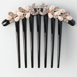보석장식 올림머리헤어핀 예쁜머리빗핀 뒤꽂이핀 고정 결혼 행사