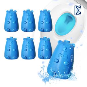 자동변기 곰돌이 세정제 파란물 소독 클리너 4개