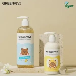 그린비비 어린이 키즈 비건 샴푸 + 키즈 비건 린스 컨디셔너