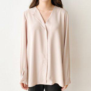 [아이우먼] 쉬폰렙브이블라우스 BNS848M410 빅사이즈