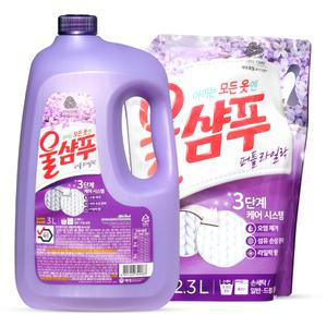애경 울샴푸 퍼플라일락 3L+2.3L