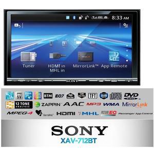 SONY 소니 XAV-712BT DVD USB동영상 블루투스지원 7인치 카오디오