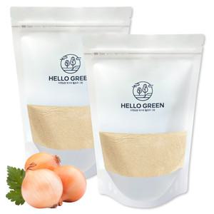 헬로우그린 100% 국산 양파가루 250g x2팩 천연 조미료 A급 좋은 양파로 만든 분말
