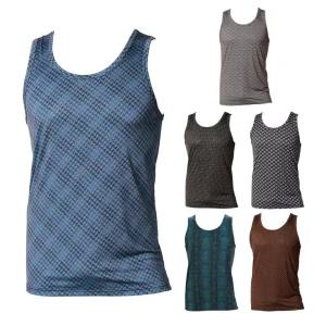 발렌티노크리스티 남성 폴리 스판 민소매 런닝 셔츠 6종세트