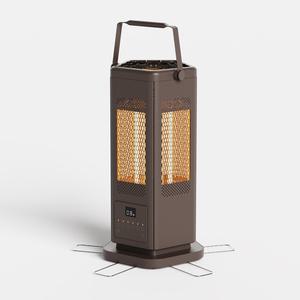 한일전기 오방난로 육방난로 가정용 사무실용 리모컨 카본 전기히터 EHVC-60000B 브라운