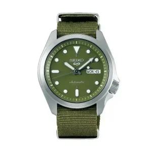 세이코 남성 남자 그린 실버 오토매틱 나토시계 SRPE65K1