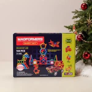 [롯데백화점]짐보리플레이앤뮤직 맥포머스 스마트 세트 144PCS+RC페어링바퀴+정리함!!