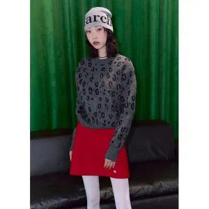 [LAP](광주신세계)블링 호피패턴 라운드니트 AQ4KHA34