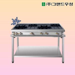 우성 업소용 높은렌지 4구 1200X600 가스렌지 테이블 화구 버너