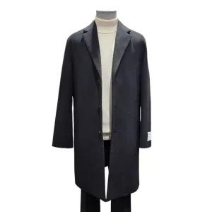 [롯데백화점]킨록 킨록 캐시미어혼방 블랙 구스다운내피 싱글 롱 코트 [ LLO1454O LC ]