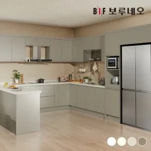 나비드 주방 싱크대 시공 ㄷ자 7.8m 멀티 수납형 E0 PET소재