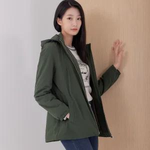 [지센] (2컬러) 인퀄팅 스트링 중기장 점퍼 LSJPOA51