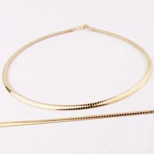 티타늄 스네이크 펜던트 오메 가목걸이 팔찌 세트-WC5F921