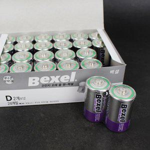 벡셀 망간 건전지 R20 D형 24알 /가스렌지