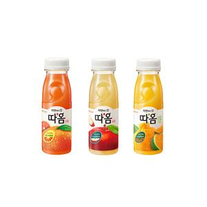 빙그레 따옴주스 235ml 3가지맛 자몽맛4+사과맛4+천혜향4/총12개입/냉장무배