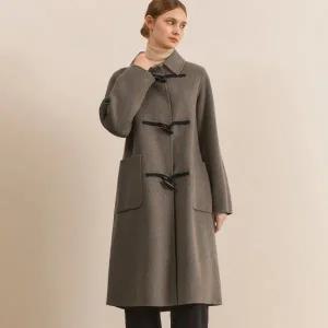 [더핸드메이드]캐시미어 울 블렌디드 핸드메이드 토글 코트