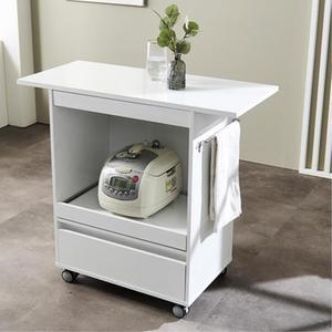 실용적인 주방 렌지수납 선반테이블 이동식 작은 미니홈바 간이식탁 M321