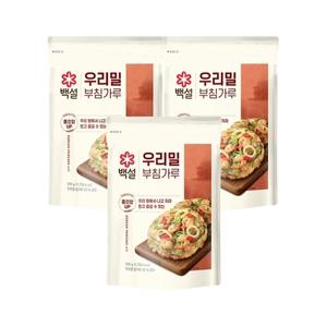 백설 우리밀부침가루 500g x3개