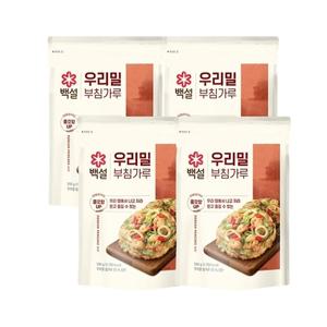 백설 우리밀부침가루 500g x4개
